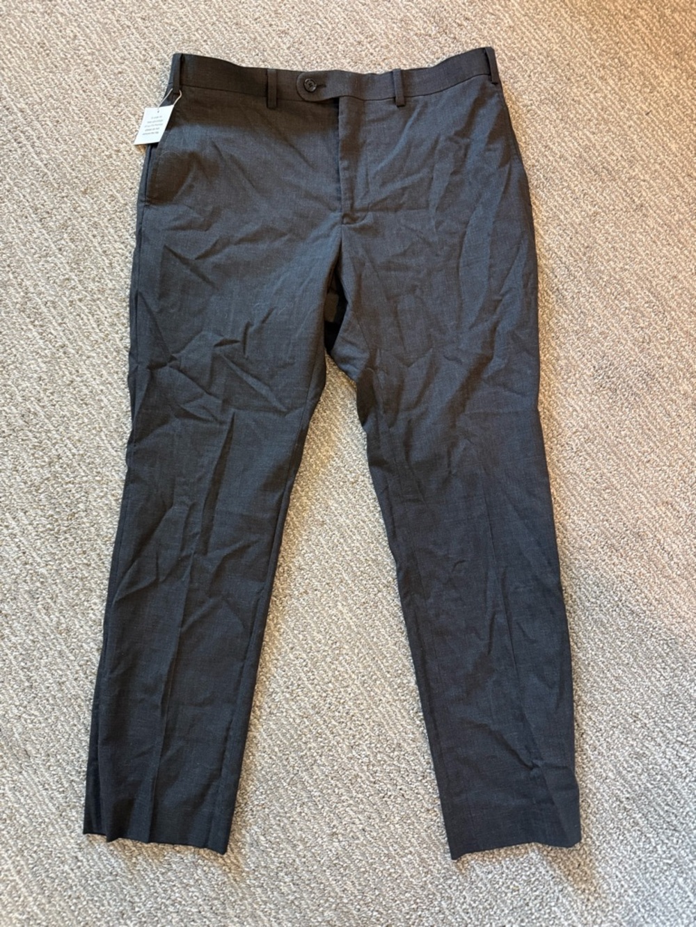 Indochino Made to Measure Dress Pants Charcoal Gray Tailored Fit Men’s NWT 31x24